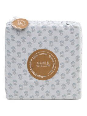 MOSS & WILLOW Cotton Floral Sheet Set